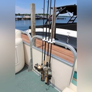 EasyOn Portable Pontoon Fishing Rod Holder with Color Options